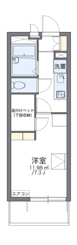 レオパレス中落合ヒルズ 間取り図