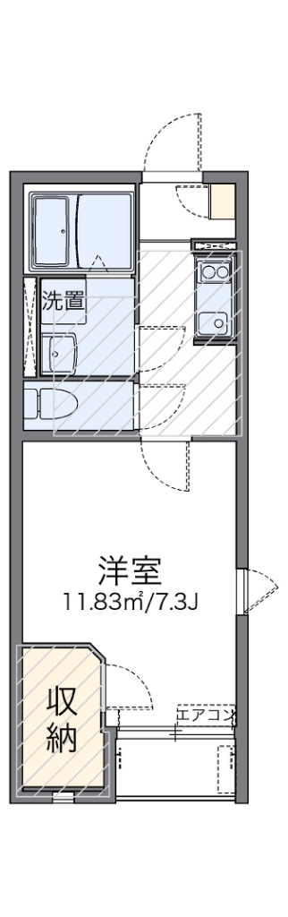 レオネクストＫＯＭＡＯＫＡ 205号室 間取り