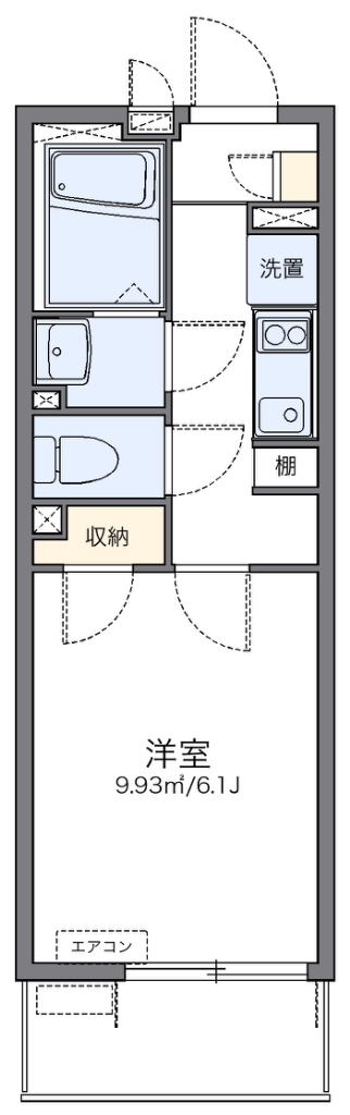 レオネクストサンピラー八幡Ⅱ 202号室 間取り