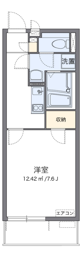 クレイノＳＡＳＡＬＡ 間取り図