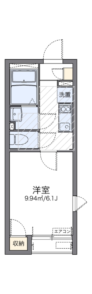 レオネクストヴィフⅡ 201号室 間取り