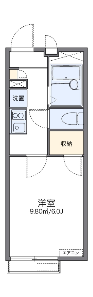 レオパレスキミール 間取り図