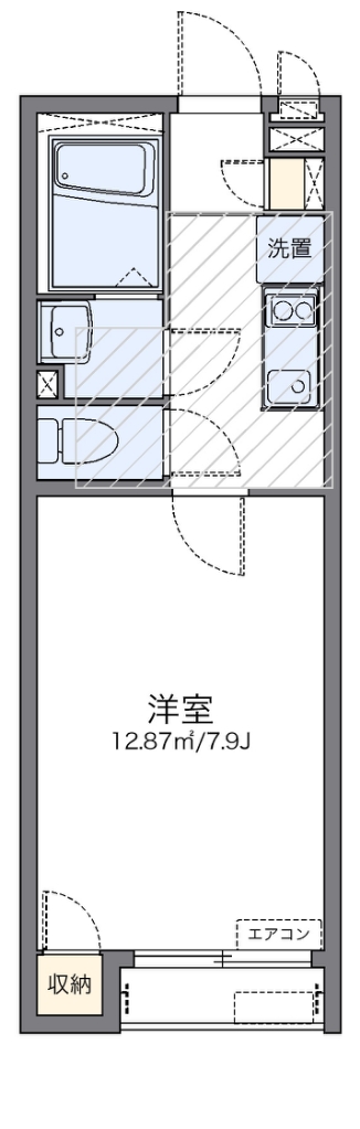 レオネクスト王禅寺 204号室 間取り