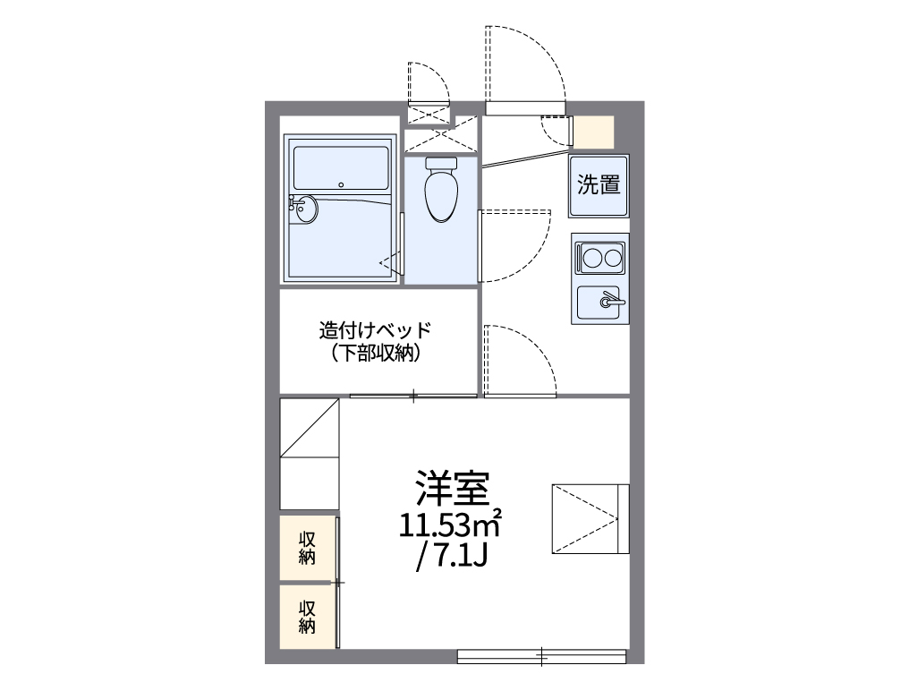 レオパレスプレミール 間取り図