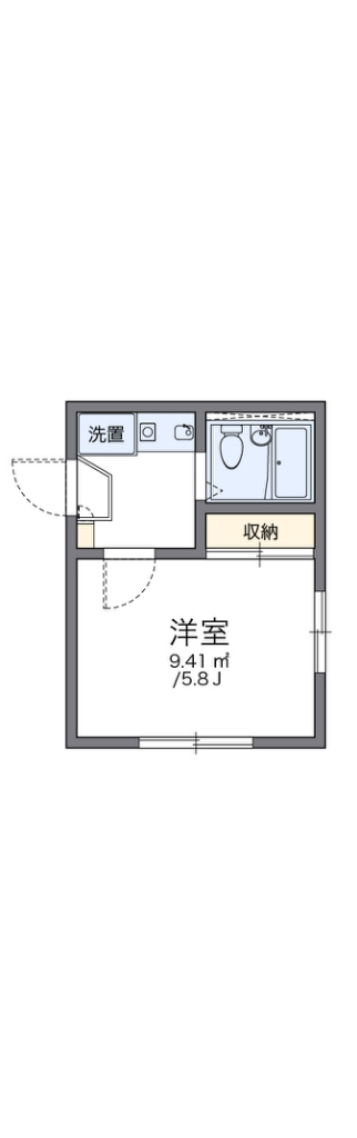 レオパレスリヴェールパーク 201号室 間取り