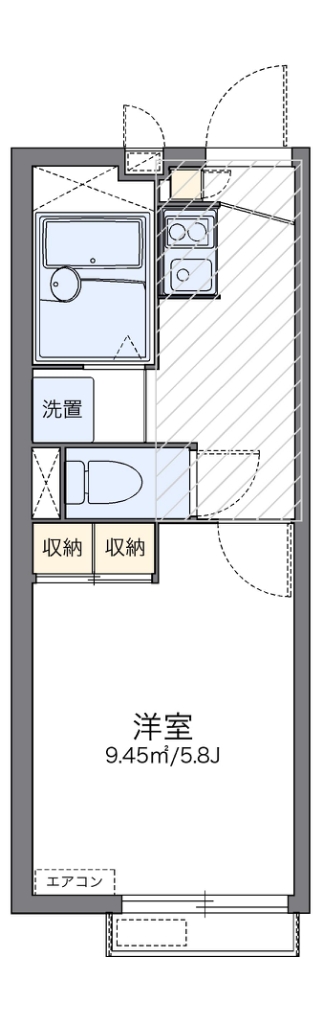 レオパレス西ノ前ハイツ 203号室 間取り