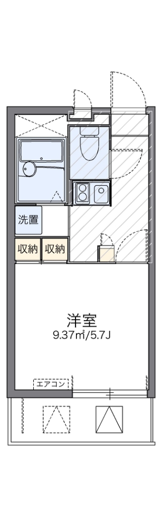 レオパレスけやきⅡ 間取り図