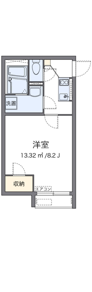 レオネクストソレーユ東大沼 106号室 間取り