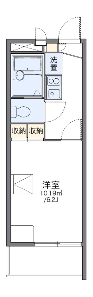 レオパレスフォレット湘南 107号室 間取り