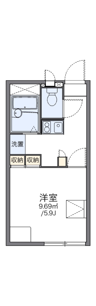 レオパレスミーテ 間取り図