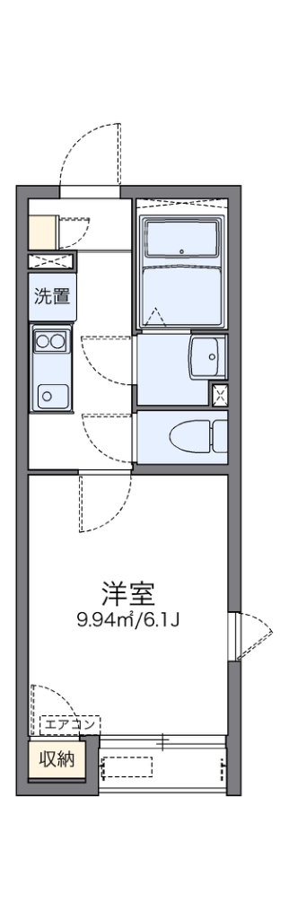 レオネクストファルコン２１ 104号室 間取り