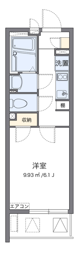 クレイノシャトレー栗木 間取り図