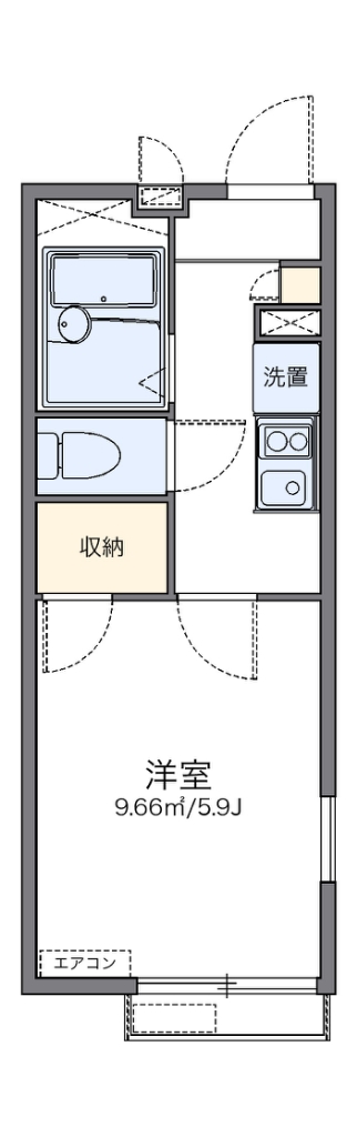 レオパレスマリンドゥシャンス 間取り図