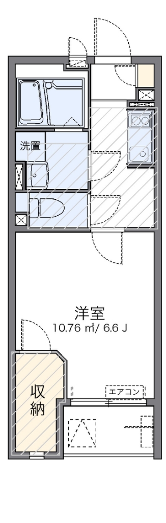 レオネクストオリーブハウスⅦ 204号室 間取り