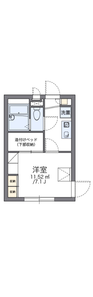 レオパレスノース池袋 103号室 間取り