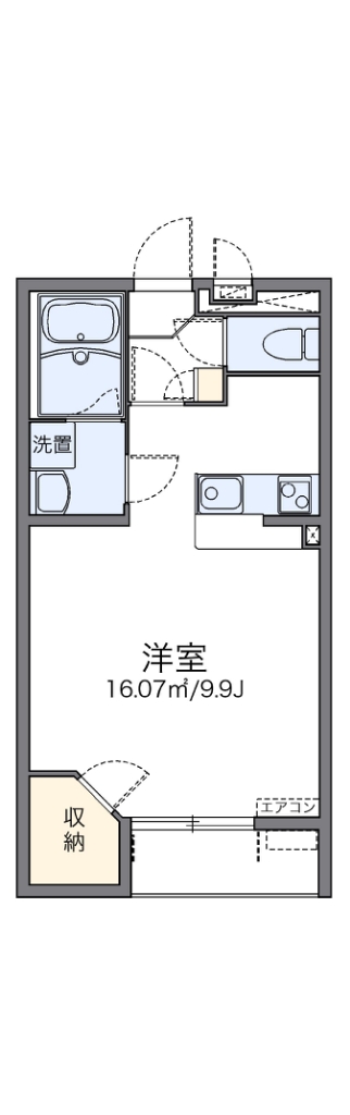 レオネクストフランソワーズ 103号室 間取り