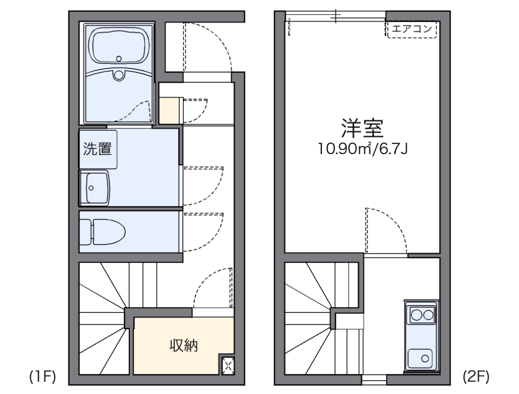 レオネクストプリマヴェーラ 102号室 間取り