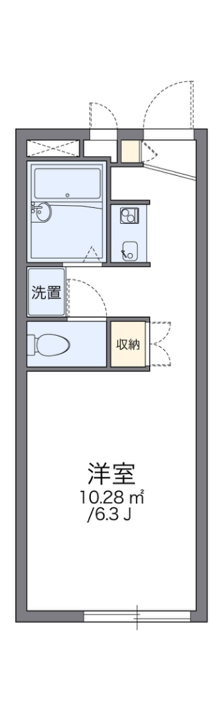 レオパレス境川親水公園 間取り図