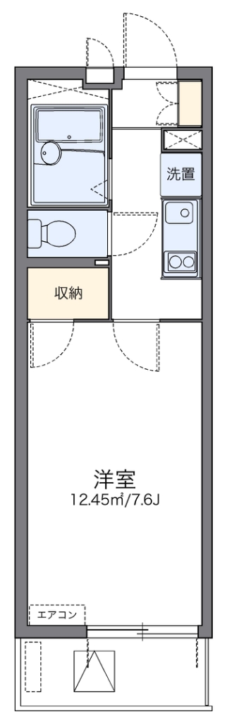 レオパレスエスペランサ 403号室 間取り