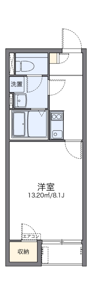 レオネクストセレンディップ久末 202号室 間取り