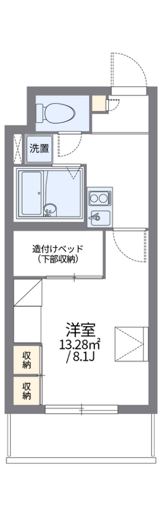 レオパレスパルコートＢ 間取り図