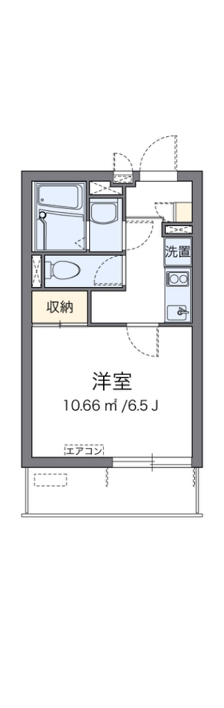 クレイノｆｏｒ　ｂｅａｕｔｙ 102号室 間取り