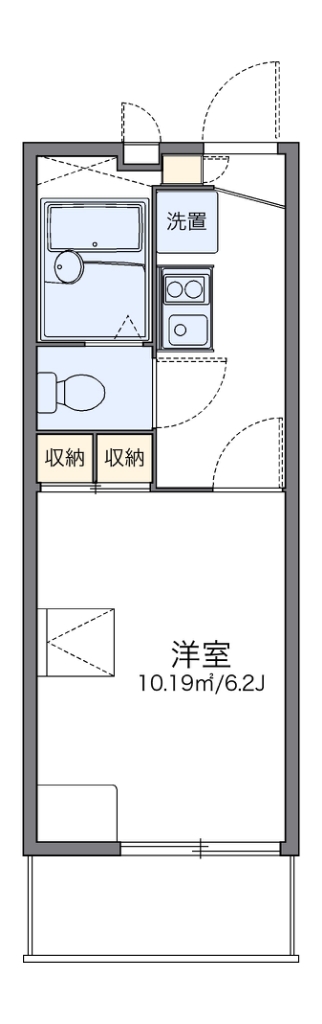 レオパレスアミー 304号室 間取り