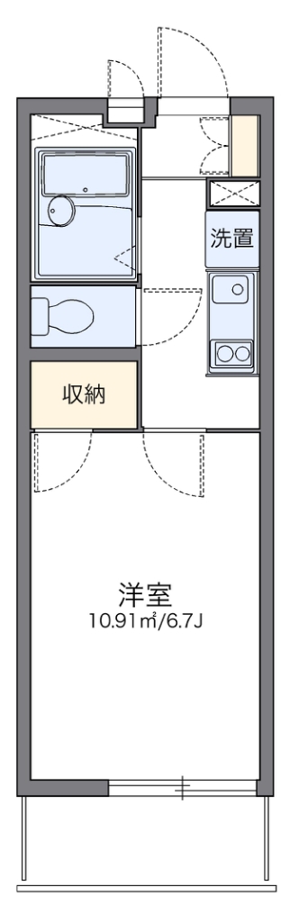 レオパレスイルソーレ 間取り図