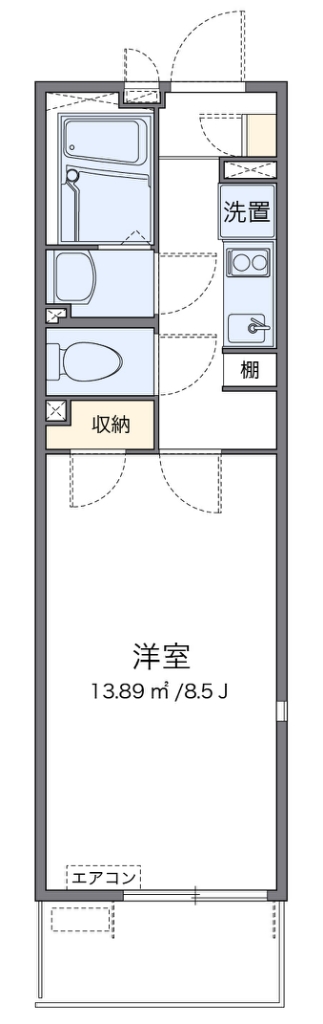 レオネクスト北鴻巣Ⅱ 301号室 間取り