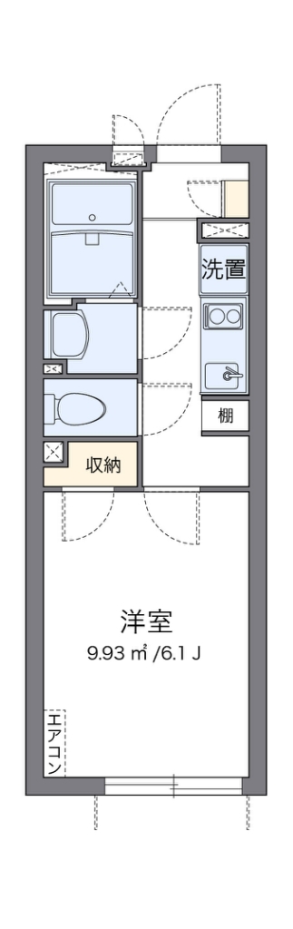 クレイノＺＥＲＯ　２ 302号室 間取り