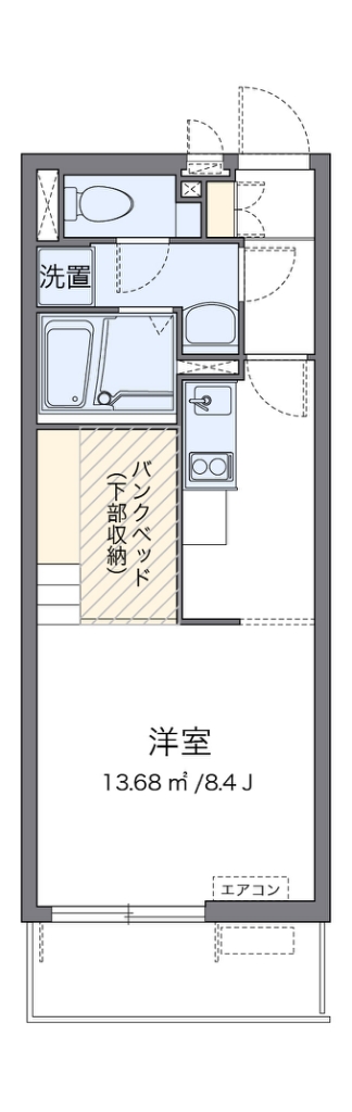 ミランダサンシャインⅢ 202号室 間取り