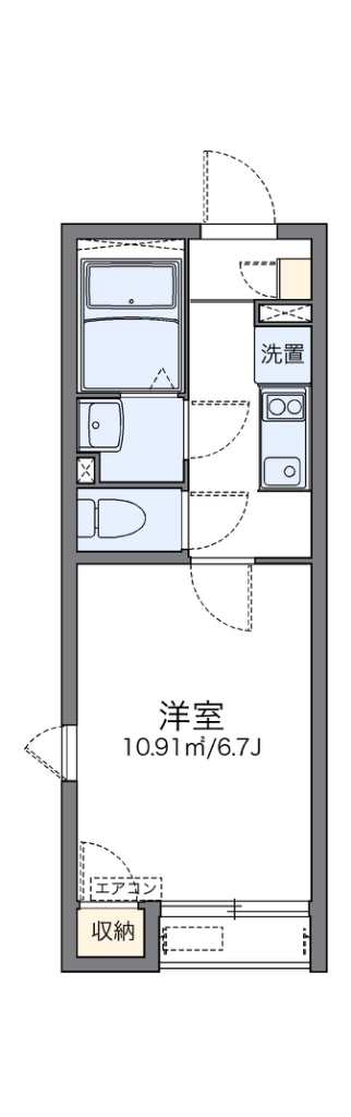 レオネクストシャトン 204号室 間取り