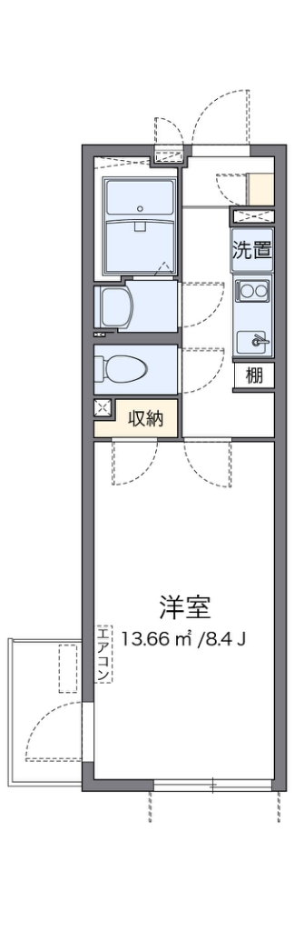 クレイノ葵芳　１号館 間取り図