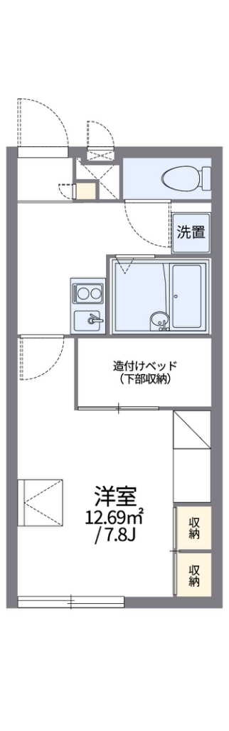 レオパレスグリーンヒルズライフ 106号室 間取り