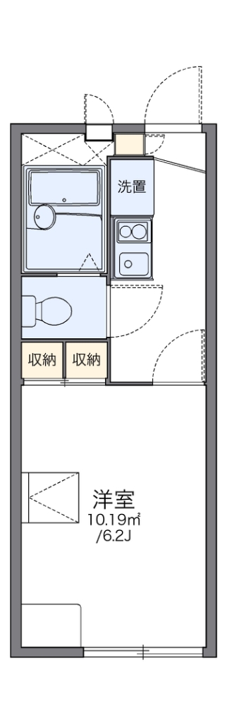 レオパレスサニーハイツ 101号室 間取り