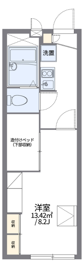 レオパレス幸良 210号室 間取り