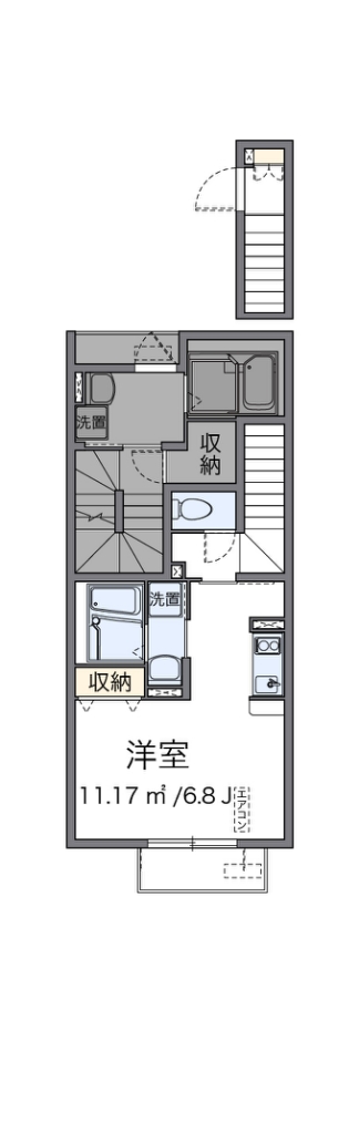 クレイノＫＥＥＰ　ＮＥＸＴⅠ 間取り図