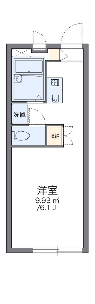 レオパレスソフィア 102号室 間取り