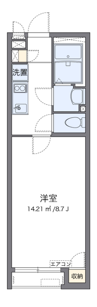 クレイノヴァンベ－ル 102号室 間取り