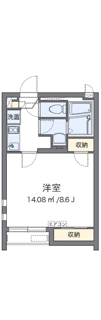 クレイノレーヴ　かえで 201号室 間取り