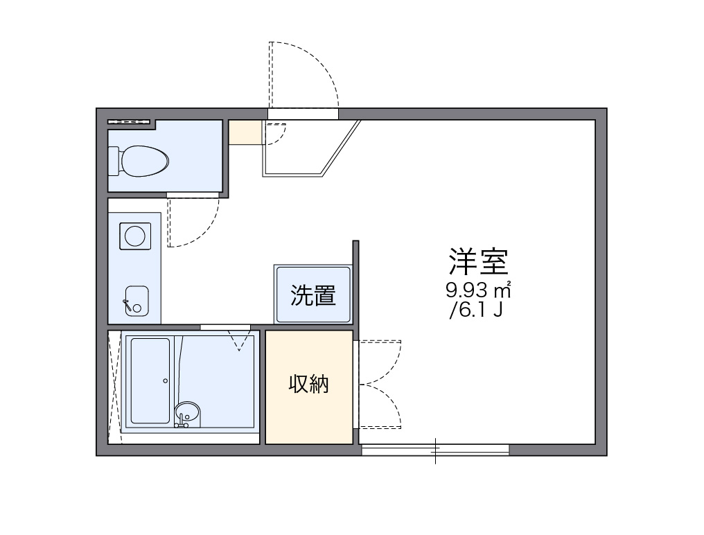 レオパレスＳｔａｇｅ 202号室 間取り