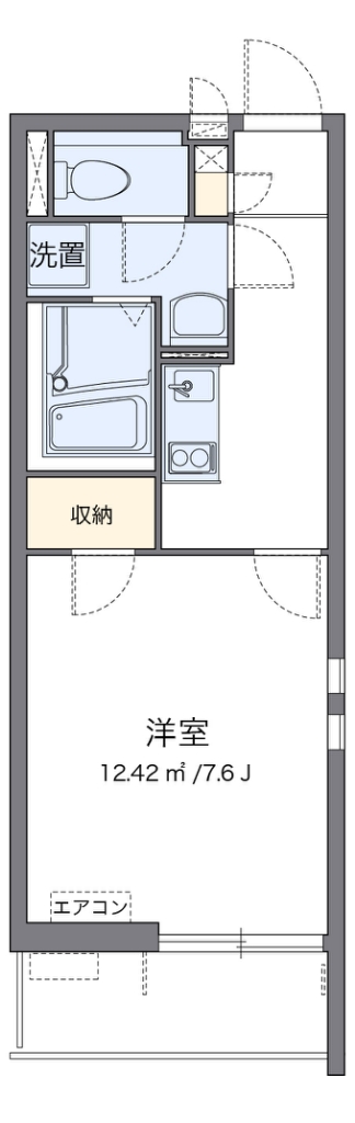 クレイノライズ日吉 301号室 間取り