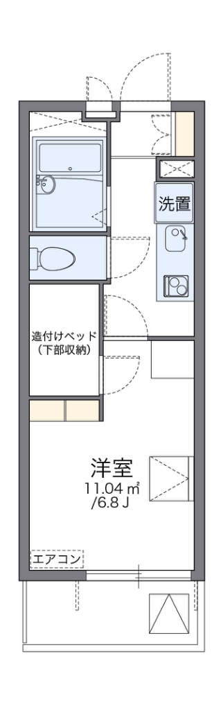 レオパレスゴールドアイ 間取り図