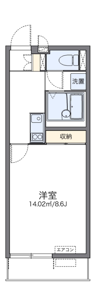 レオネクスト山王フォースイ 212号室 間取り