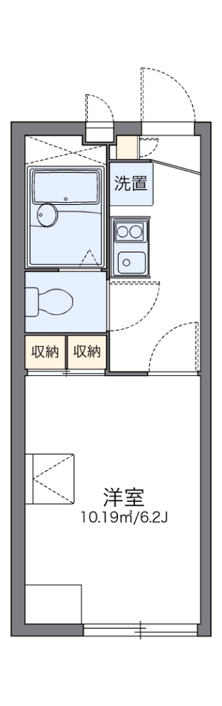 レオパレス希望の丘 間取り図