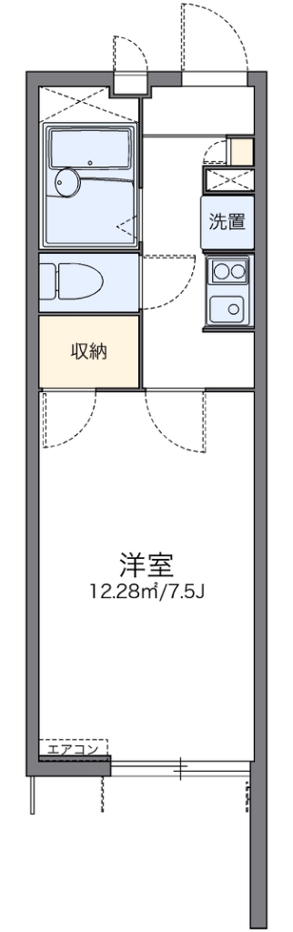 レオパレスＨＫ寿町 間取り図