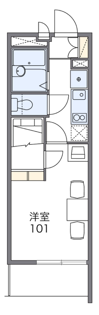 レオパレスハーベストステージ 間取り図