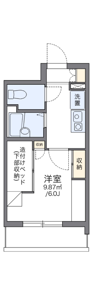 レオパレス宇田川町マンション 207号室 間取り