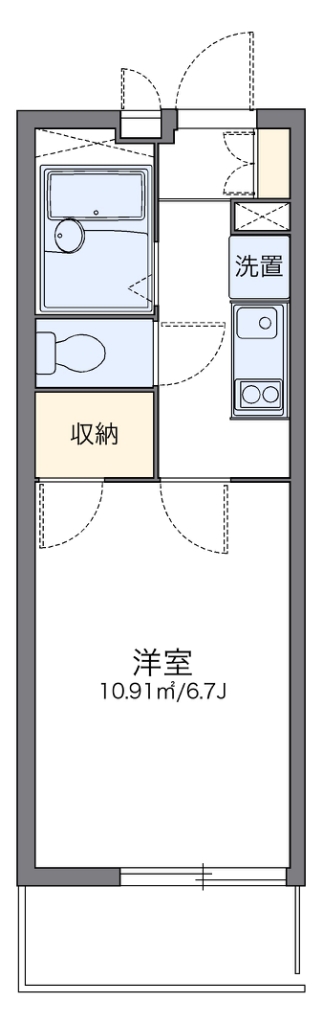 レオパレス光沙 101号室 間取り