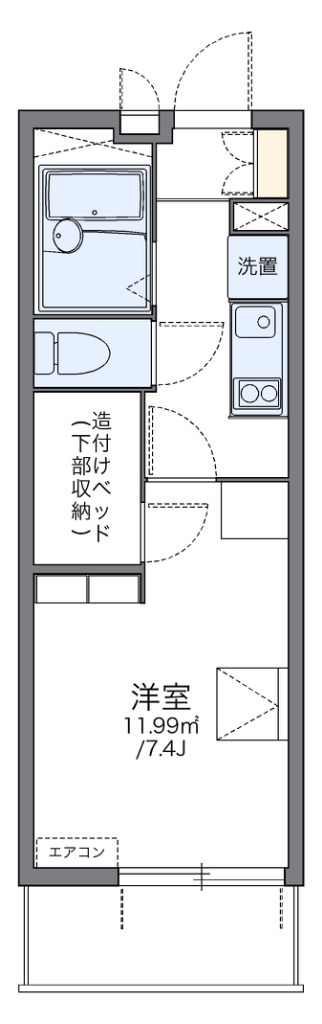 レオパレススナイプ 間取り図